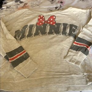 Retro, Distressed Style Minnie Mouse Sweatshirt